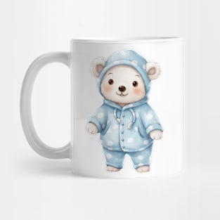 Polar Bear Wearing Pajamas Mug